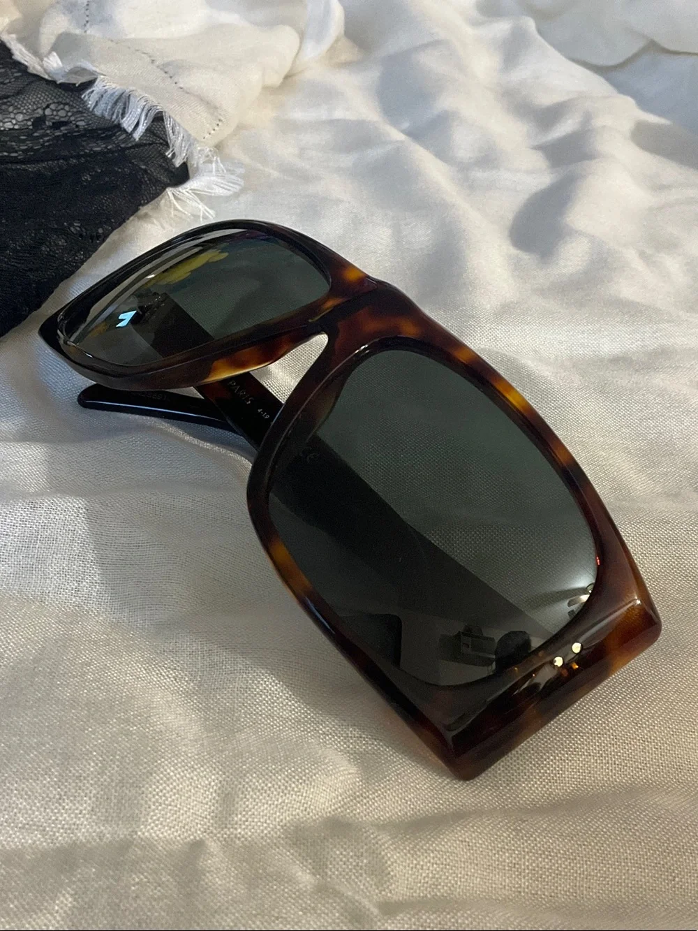 Celine Tortoiseshell Brown Oversized Sunglasses